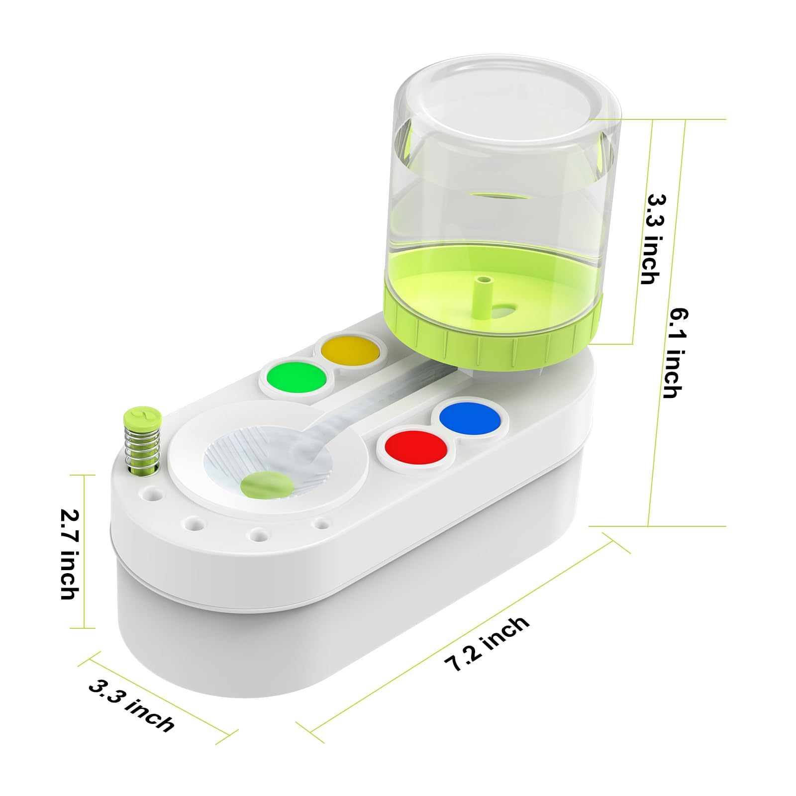 YHNDECO Automatischer Pinselreiniger - Mit Wasserkreislauf Für Acryl & Aquarell Farben