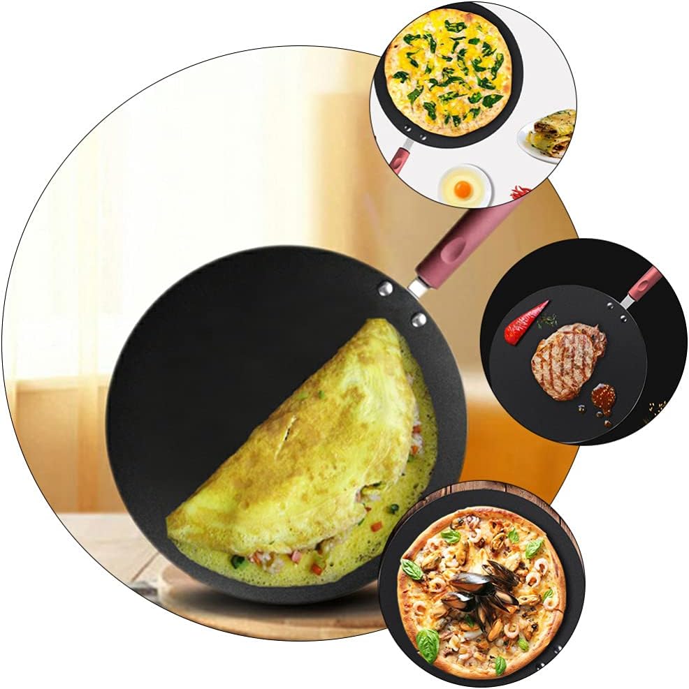 Hemoton Infinity Pot Household Pizza Pan Household Cooking Pan cake Pizza cake Cooking Frying Omelette Home Non-stick Kitchenware Utensil