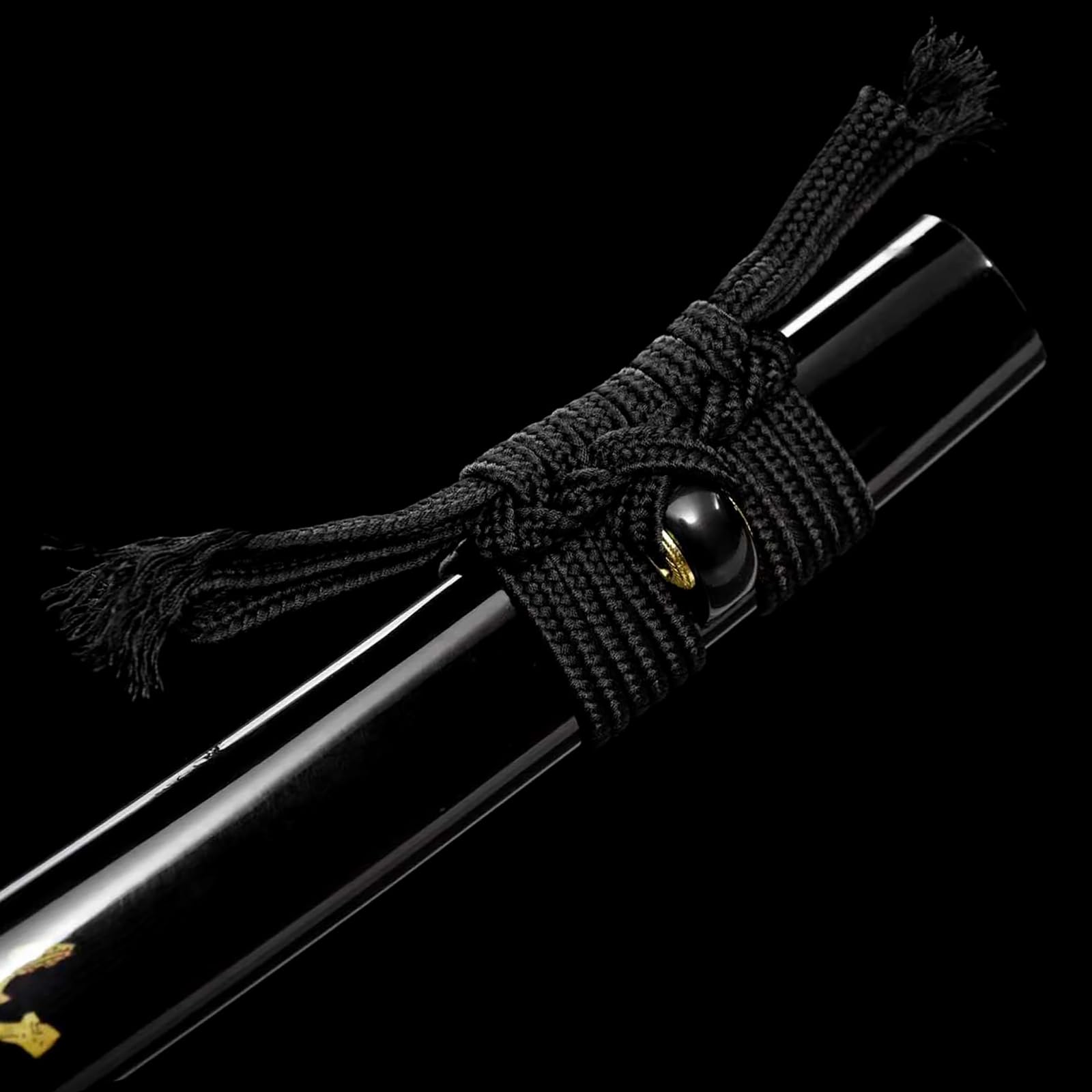 78cm handgefertigtes Wakizashi,Klinge aus Schnellarbeitsstahl und Metallschutz,Scheide aus massivem Holz mit bemalten Mustern,echtes Samuraischwert für Rollenspiele,Selbstverteidigung,Kampfsport,Kendo