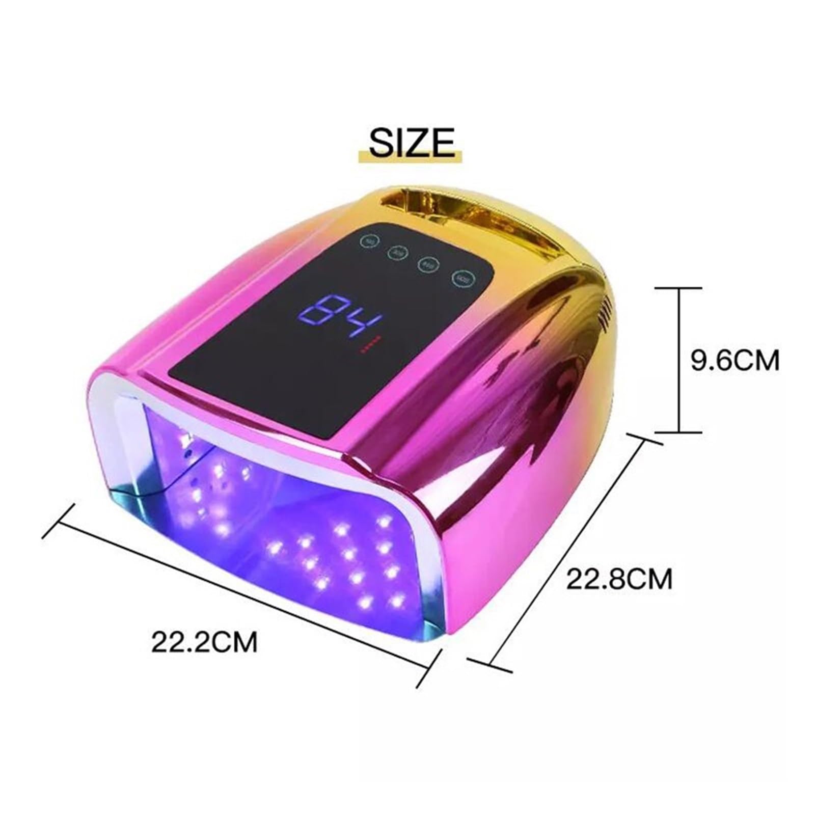 Lampa UV do paznokci, Lampa LED UV do paznokci Akumulatorowa lampa do paznokci Z uchwytem Bezprzewodowa suszarka do żelu LED Światło do paznokci Bezprzewodowa lampa UV do paznokci,do paznokci żelowyc