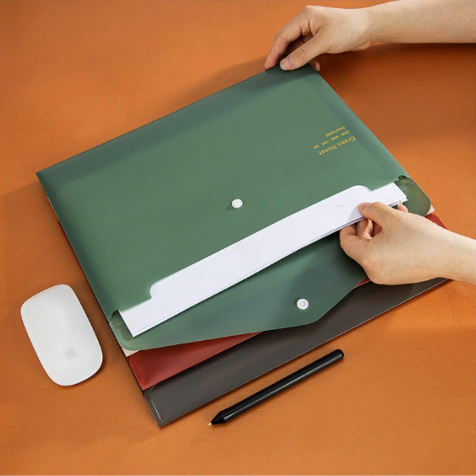 cartelletta Confezione Da 12 Cartelle Retrò A4, Resistenti, Con Chiusura A Bottone Automatico, Portadocumenti, Cartelle Porta Buste For Scuola, Ufficio, Casa, Organizzatori Di File organizer
