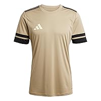 adidas Uomo SQUADRA25 Jersey Short Sleeve, Blanch Cargo/Black/Warm Vanilla