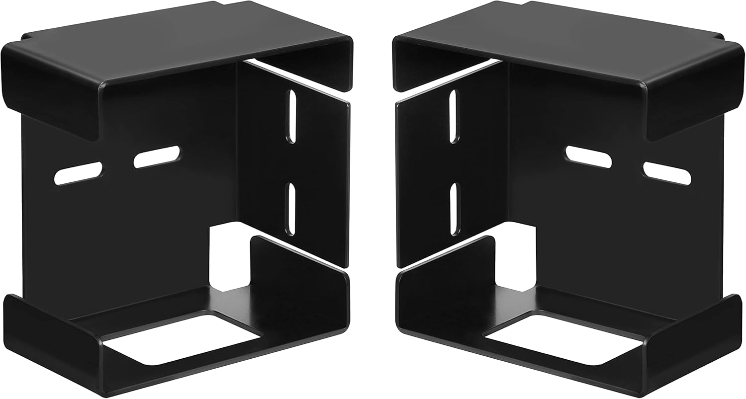 JY PERFORMANCE Pair Square Trailer Tail Light Mounting Box Left Right Bracket Guard Cover Heavy Duty Steel for Trailers Under 80" Boat Truck Marine Camper RV