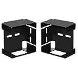 JY PERFORMANCE Pair Square Trailer Tail Light Mounting Box Left Right Bracket Guard Cover Heavy Duty Steel for Trailers Under 80