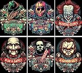 6 Pack Halloween Diamond Painting for Adults - 5D Horror Diamond Art Kits for Adults,Full Drill Diamond Dots DIY Diamonds Pictures Gem Crafts for Home Wall Decor Gifts(11.8x15.7inch)