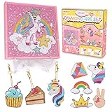 🦄[Gran regalo] ¡Este es un regalo adorable para cualquier niña que ama los unicornios, el rosa y hacer manualidades! A tus pequeños les encantan las cosas que brillan, así que definitivamente este es un kit para ellos. Fácil y muy terapéutico. Divertidas manualidades para niñas como regalo para cumpleaños y Navidad.