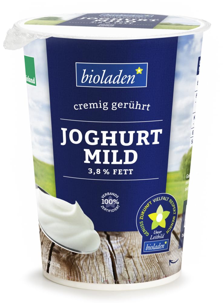 Joghurt Natur mild im Becher, 3,8% Fett 6 x 500 g
