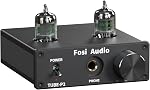 Fosi Audio P2 Headphone Amplifier Vacuum Tube Headphone Amp Mini Hi-Fi Stereo Audio with Low Ground Noise Output Protection