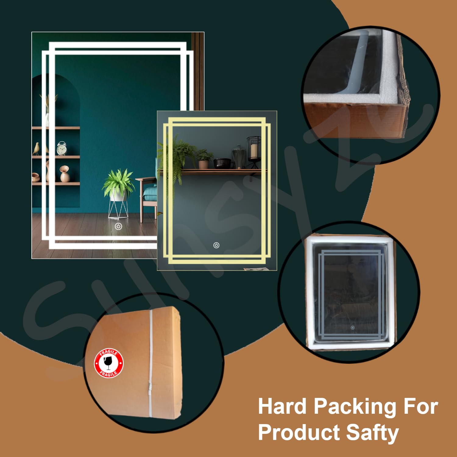 LED Mirror Safe Packaging