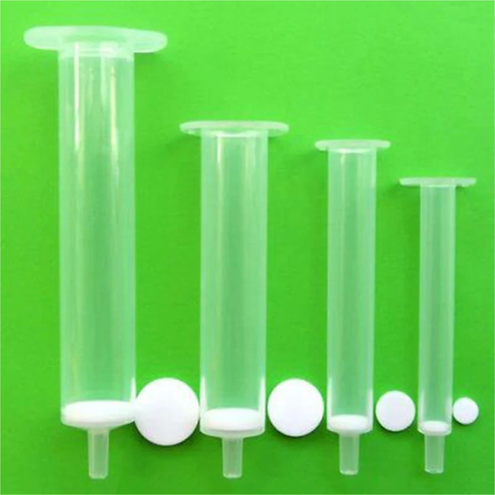 Cartuchos de Columna vacíos, incluidos Tubos vacíos de 1 ml a 12 ml y Fritas for columnas de extracción en Fase sólida SPE, Suministros for experimentos de HPLC de Laboratorio.(60ml)