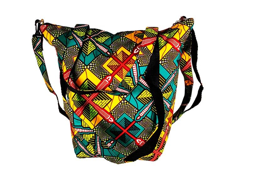DC1 AFRICAN ETHNIC TRIBAL FABRIC TRAVELLING BAG BXX2