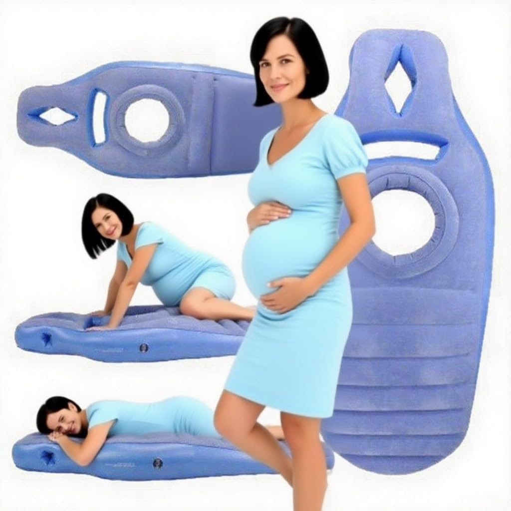 Pregnancy Pillow for Prone Sleeping Maternity Body Support Stomach Sleeping Aid Back Pain Relief Optimal Baby Positioning Gift for Mothers(Pink)