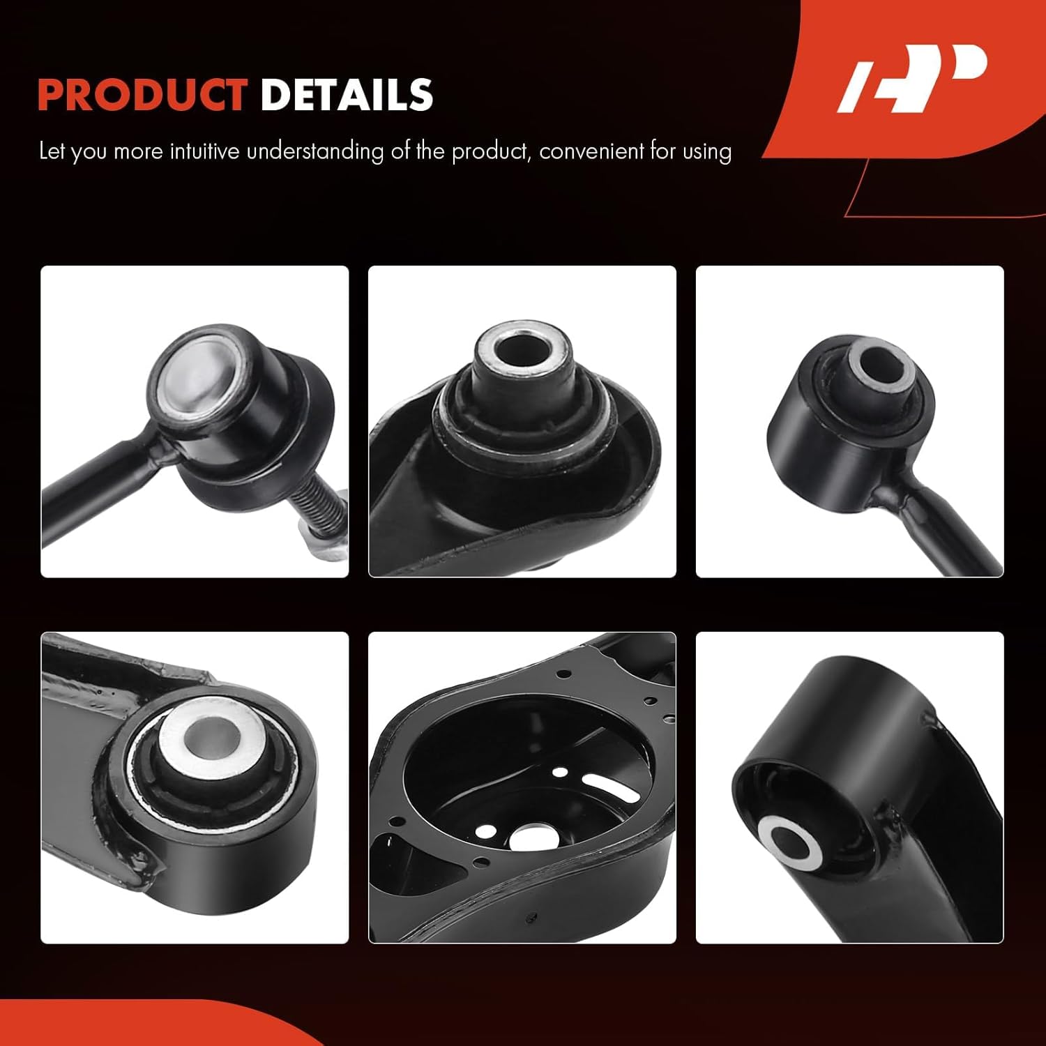 A-Premium 8Pcs Rear Suepnsion Kit, Upper & Lower Forward Rearward Control Arm, Sway Bar Link, Compatible with Audi & Volkswagen - 05-12 - Jetta A3 (Quattro) TT (Quattro) Passat Tiguan Eos GTI Rabbit