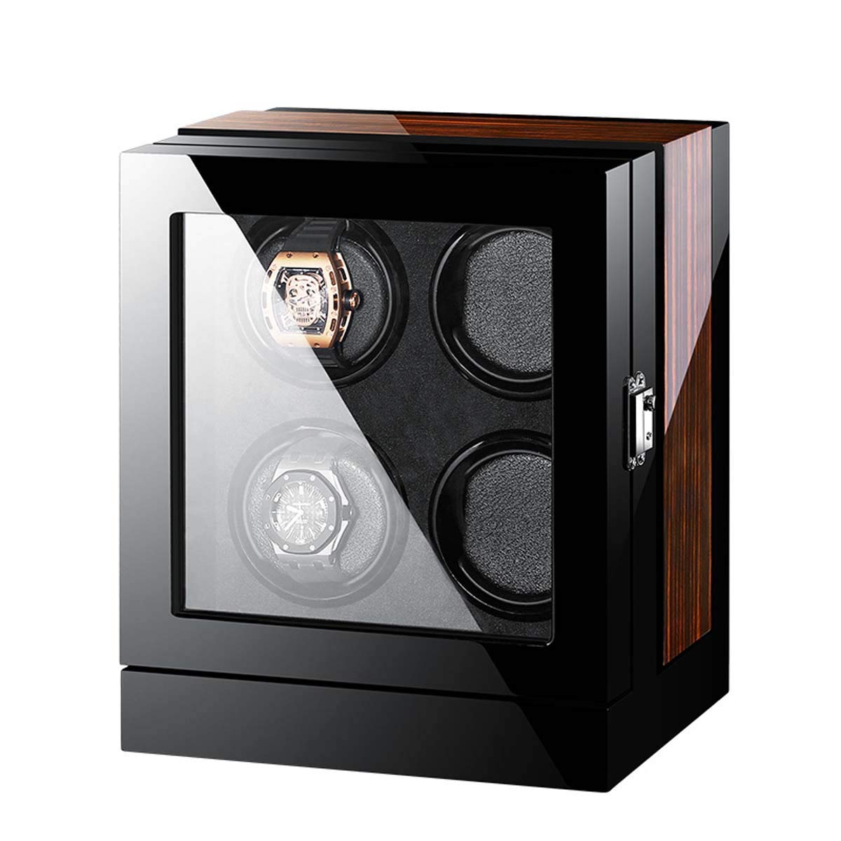 Buy Wooden Automatic Watch Winder Storage Box with LCD Touch Screen