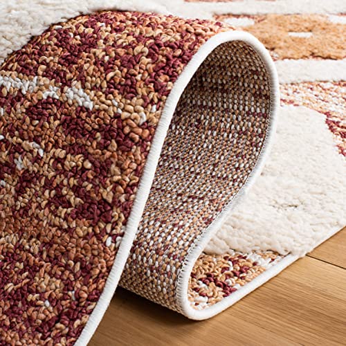 Tapete decorativo rectangular 5'3" x 7'6" Rust/Ivory miniatura 6