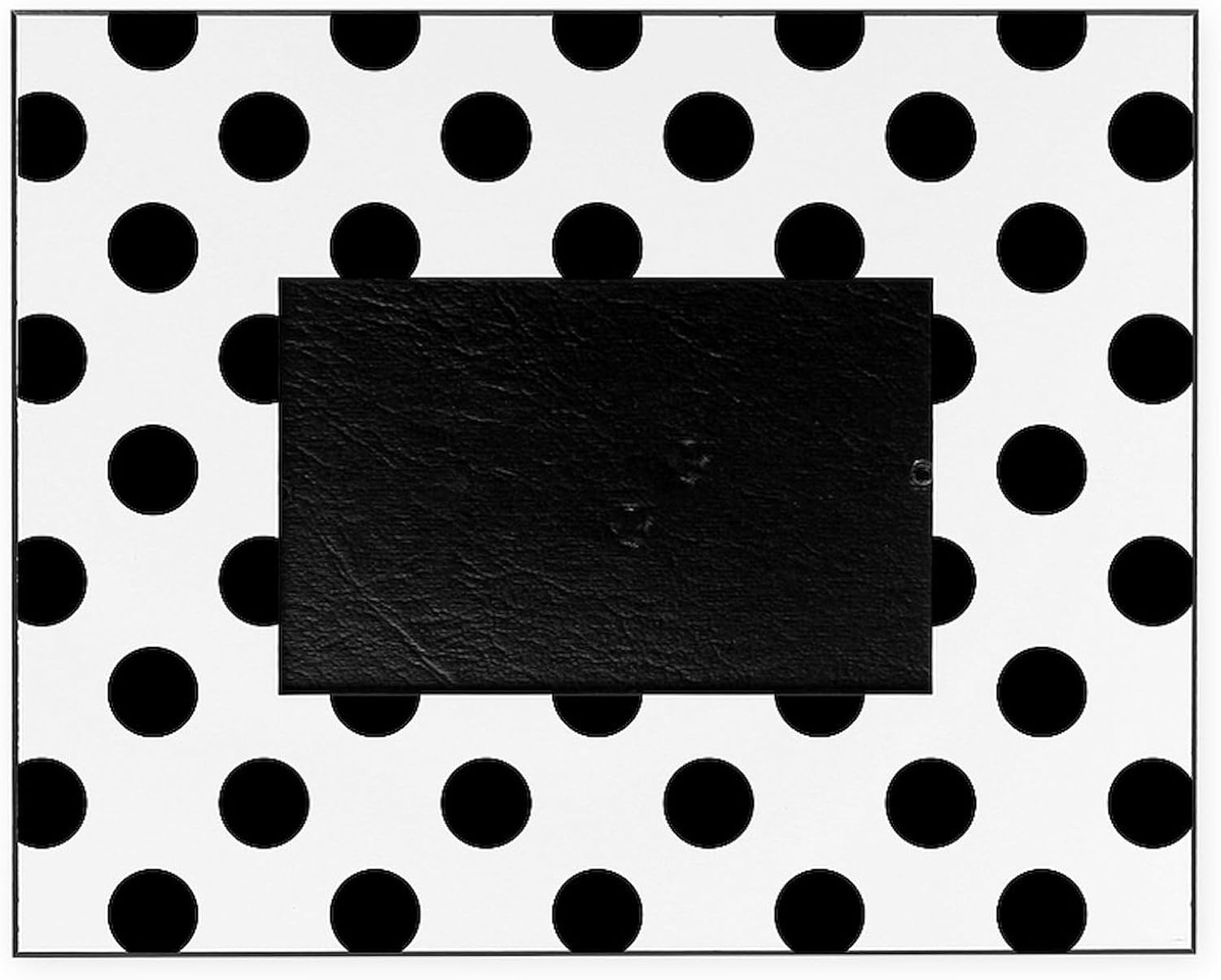CafePress Black and White Polka Dots Decorative Picture Frame