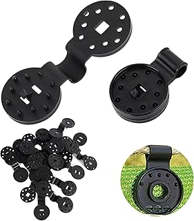 60Pcs Shade Cloth Heavy Duty Lock Grip, Shade Cloth Clips, Windproof Awning Clamp Grip for Garden Netting, Anti Bird Netting, Sun Shade Net, Reusable Tent Clips Accessory for Camping (Black)