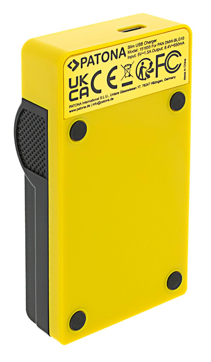 PATONA Slim Caricatore USB-C con Protect NTC Batteria Ricambio per Panasonic DMW-BLG10 BLG10E DMW-BLE9 BLE9E DMC-GF6 Compatibile con Panasonic DC-GX9 DMC-GF3 GF5 GF6 DMC-GX7 DMC-GX80 DMC-LX100