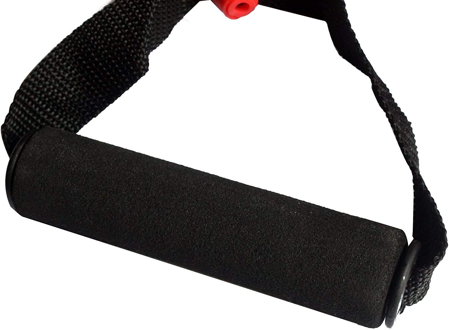 Toweter Pilates Fitness-Tube Elastica di Resistenza per Fitness con Maniglie (Rosso)