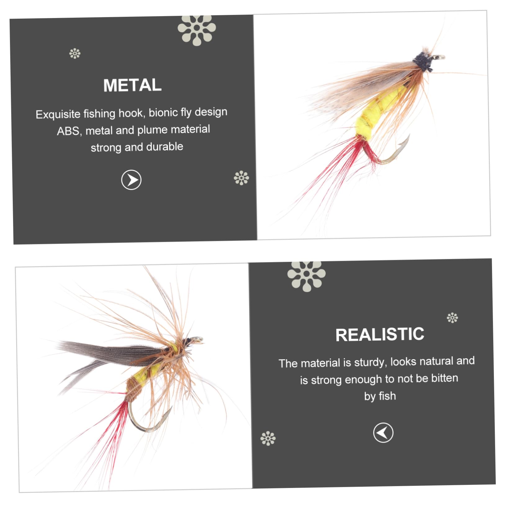 Sosoport 120 Pezzi Gancio Per Mosca Richiamo Di Pesca Duro Esche Da Pesca Esche Bioniche Ami Da Pesca A Mosca Bionico Esca Per Mosca Top Water Swimbait Esche Da Pesca Accessori Per La