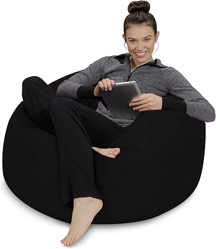 Miniatura 2 de Sofa Sack Puf – Felpa, ultrasuave, de espuma viscoelástica, con funda de microgamuza, muebles rellenos de espuma y accesorios rellenos de espuma