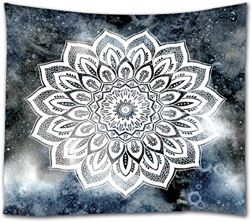 Goodbath - Tapisserie murale motif mandala pour chambre, salon, dortoir - 200 x 150 cm, violet bleu gris, Mandala 2., 40 x 60 Inch Cover