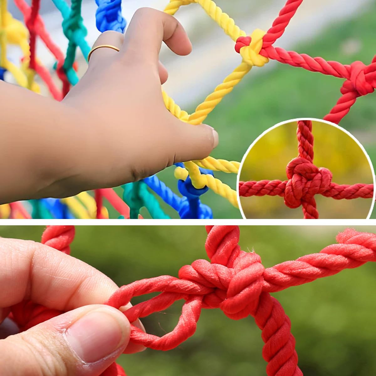 Rete protettiva di sicurezza per animali domestici e bambini, altalena, casetta sull'albero, finestre/balcone/ringhiera per scale, parchi giochi all'aperto, arrampicata, anti-caduta, reti