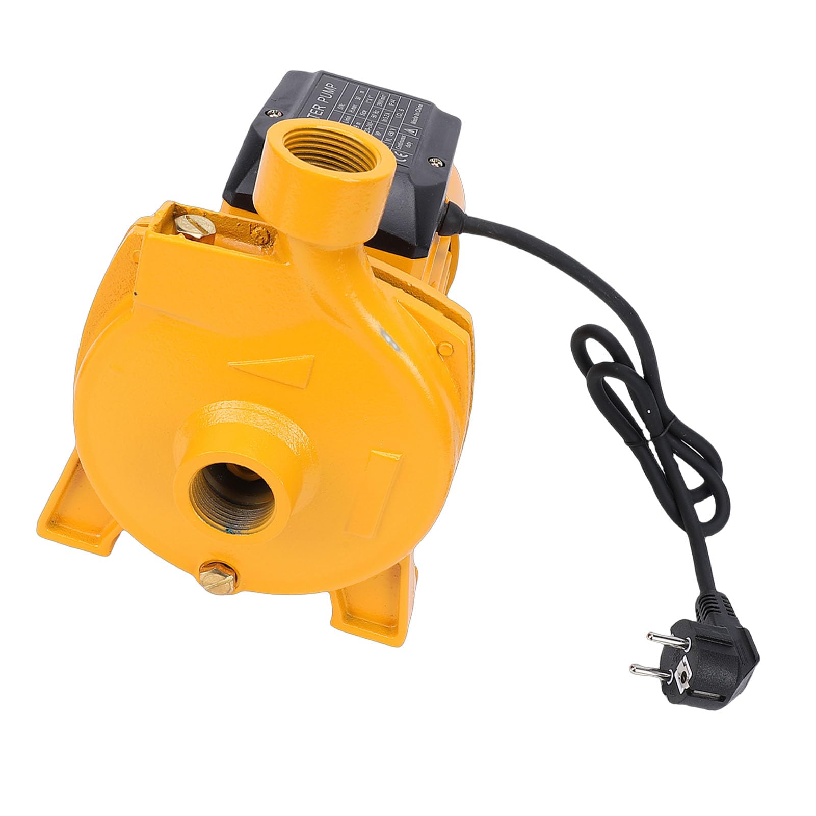 FTVOGUE Bomba Centrífuga Autocebante Bomba de Agua de Circulación de 750 W Cabezal de 30 M 200 Lmin Salida de 1 Pulgada Hierro Fundido y Acero Inoxidable para Transferencia de Tuberías Agrícolas de