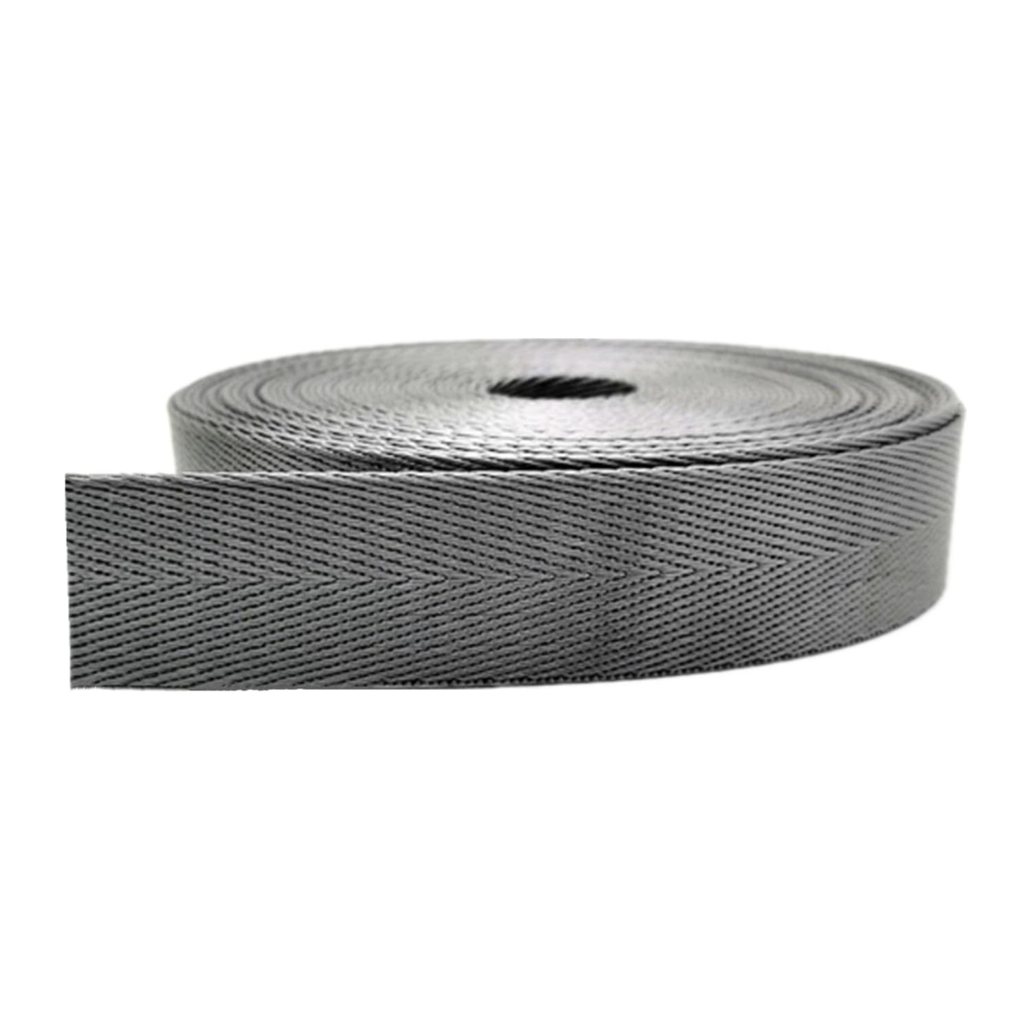 dfEDRd Webbing, Nylon Band Herringbone Twill Multicolor Multiple Sizes(Grijs,38mm/10 yard)