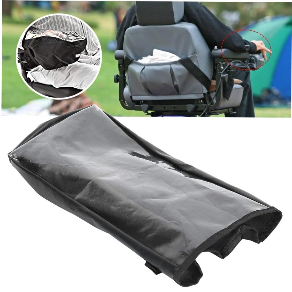 Housse De Protection Pour Manette De Fauteuil Roulant électrique – Tissu Oxford Noir, 25x15 Cm, Neuf