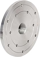 Vista 7 de Placa frontal de torno de madera de 2 pulgadas de acero, placa frontal de portabrocas de máquina de carpintería de husillo de 1 pulgada x 8 TPI