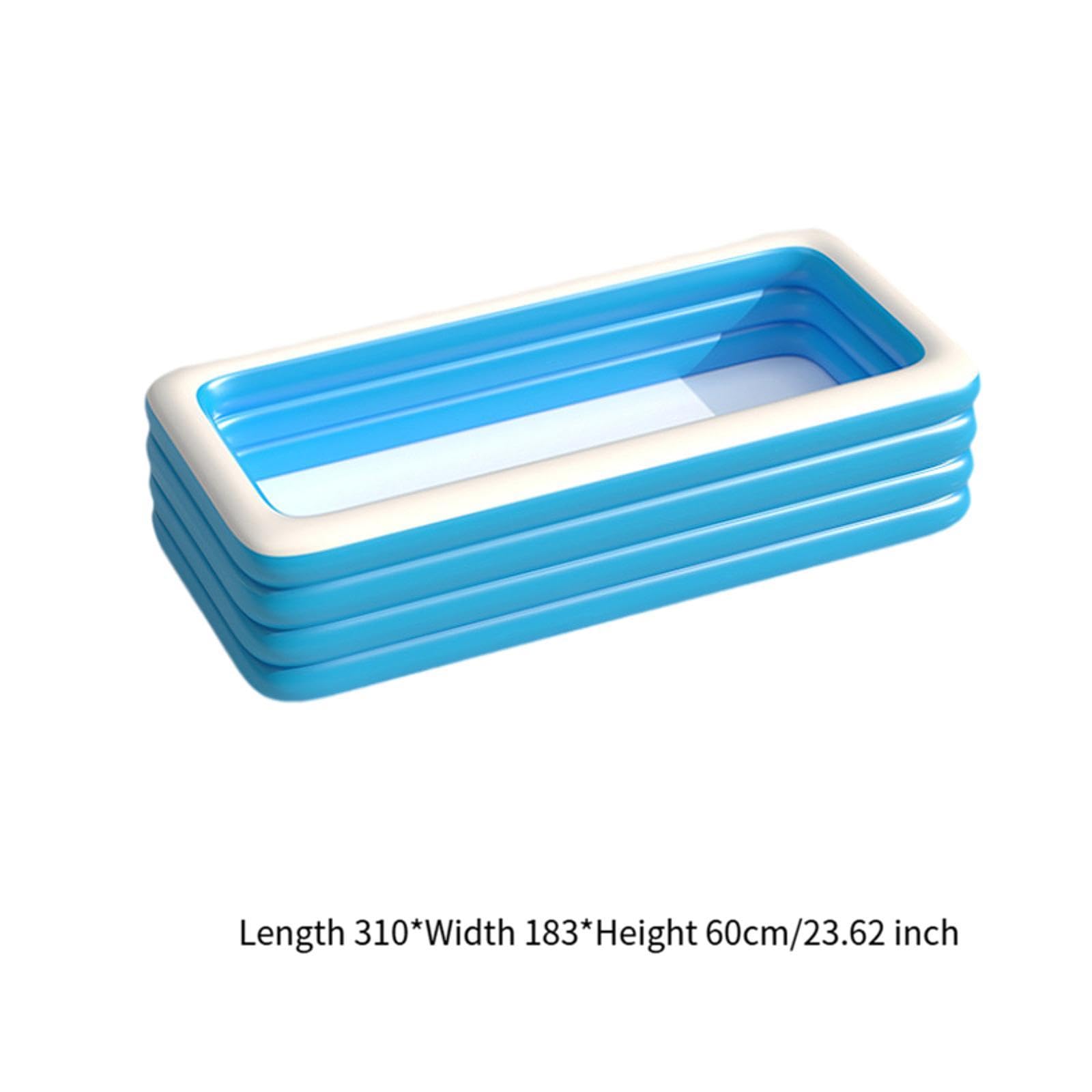 Piscina Inflable para niños y Adultos, Piscina Infantil para niños, Centro de Juegos acuáticos, Piscina portátil para niños, Piscina de Bolas para, 310x183x60cm
