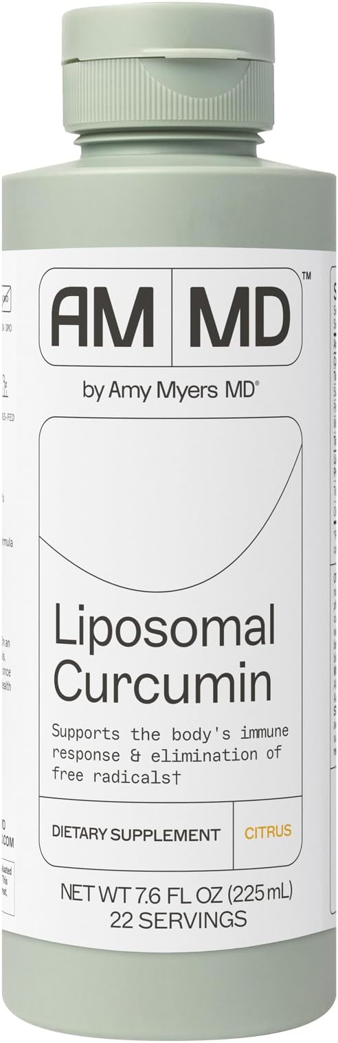 Liposomal Curcumin - Digestive & Immunity Health Support - Turmeric Curcumin Nutritional Supplement - Gluten-Free & Non-Dairy Adult Health Supplement