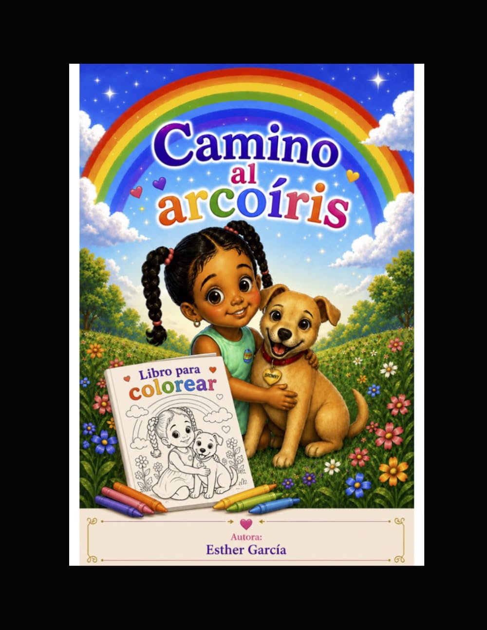 Camino al arcoíris libro para colorear