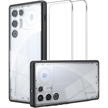 Lemxiee Case f r RedMagic 11 Air h lle + [2 St ck] Schutzfolie f r RedMagic 11 Air Panzerglas DisplayschutzfolieFlexibles Silikon + Transparentes Acryl Schutzh lle Handyh lle