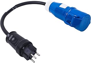 Soyang® CEE Adapter Schweiz 200-250V, 16A, 3polig, VDE Schukostecker für Wohnwagen, Wohnmobil oder Boot
