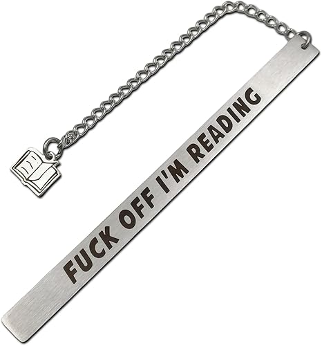 Miniatura 1 de Marcadores de libros para leer mujeres y hombres, Fuck Off Im Reading, divertidos marcadores de regalos para amantes de los libros, ideas de regalo
