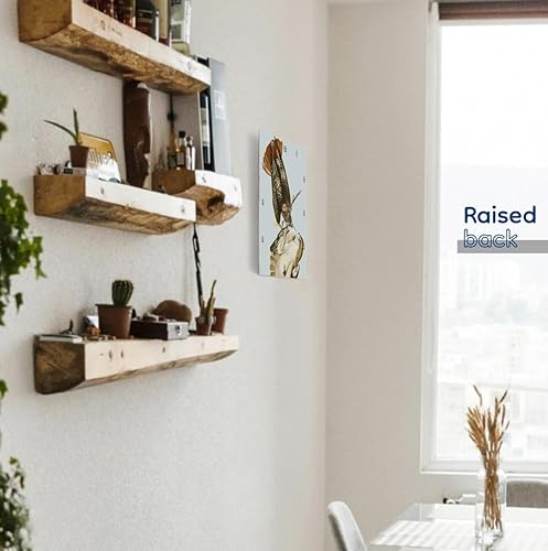 Miniatura 4 de 3dRose Reloj de pared silencioso  13 pulgadas  Ataque de halcón de cola roja Audubon Birds of Prey America Vintage Art Print  Diseños de aves