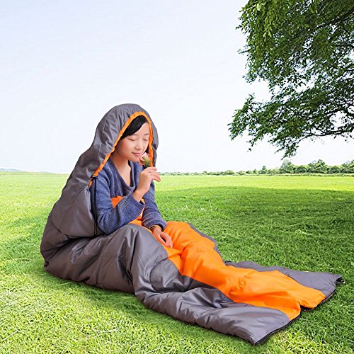 Image of IRIS Sleeping Bag Envelop 3 Season Ultra Light Portable Waterproof Comfort for Camping, Backpack & Outdoor