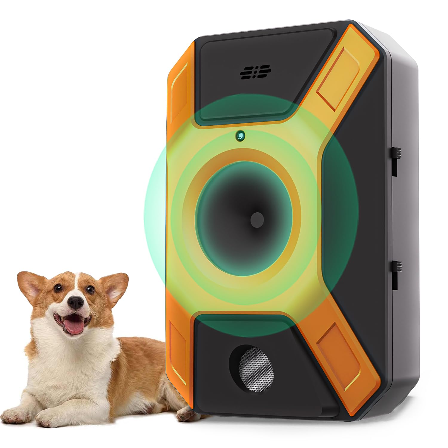 Dispositif Anti Aboiement Chien Ultrasons 3 Modes, Boitier Anti Aboiement Chien pour Grands et Petits Chiens Extérieur Intérieur