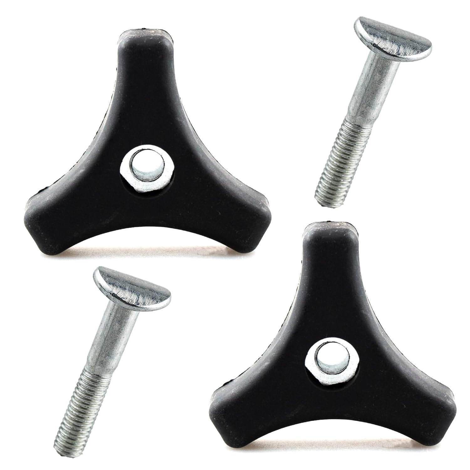 2Pcs Lawn Mower Handle Replacement Bolts Triangle Handle