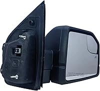 Vista 3 de Reemplazo de Espejo Lateral Derecho del Pasajero con Cubierta Posterior Texturizada, Accionamiento y Calefacción con Luz de Señal para Ford F-150