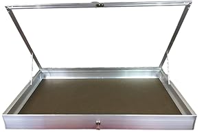 Aluminum Pistol Display Case for Blades, Firearms, and Memorabilia (22 x 34x3 1/4)