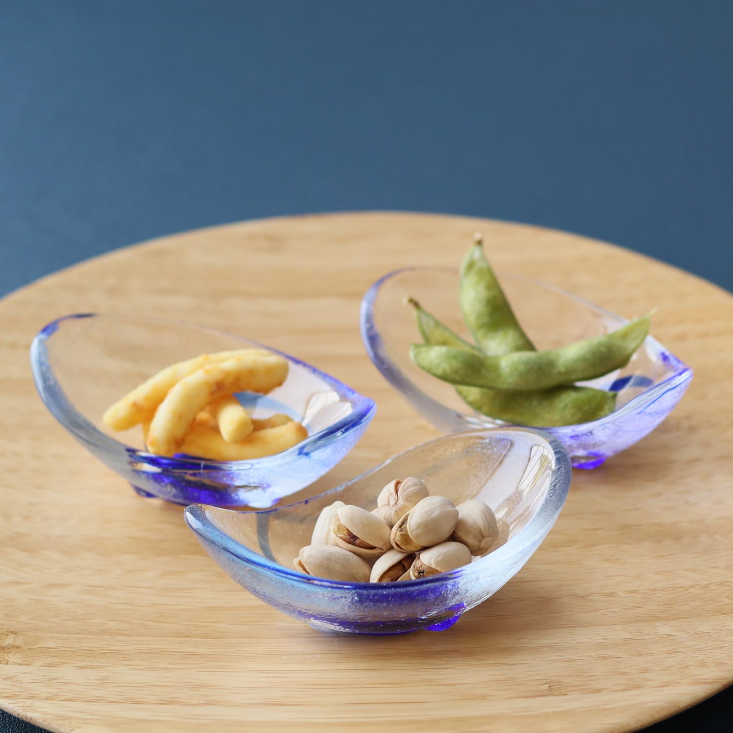 Amazon | Dolce duo 小鉢 小皿 豆皿 ガラス 薬味皿 楕円皿 手造り