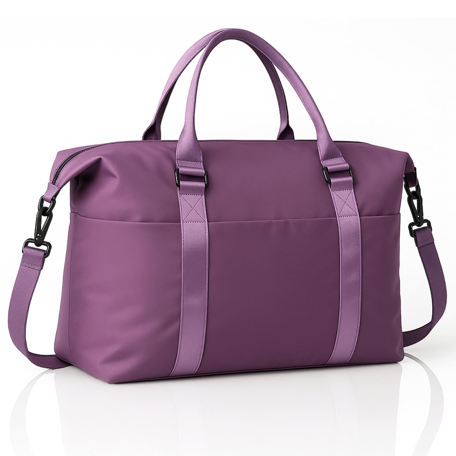 Weekender Duffel Bags for Women Purple Travel Totes Bag for Airplane Essentials Overnight Bags for Women with Trolley