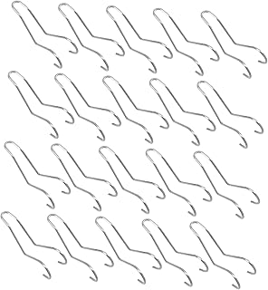 Cabilock 20pcs Shelf s Hook Storage Hooks Metal Coat Hanger Heavy Duty Hangers for Clothes Heavy Duty Coat Hangers S Hanging Hook S-Shape Utility Hooks S-Shape Hooks Steel Ordinary