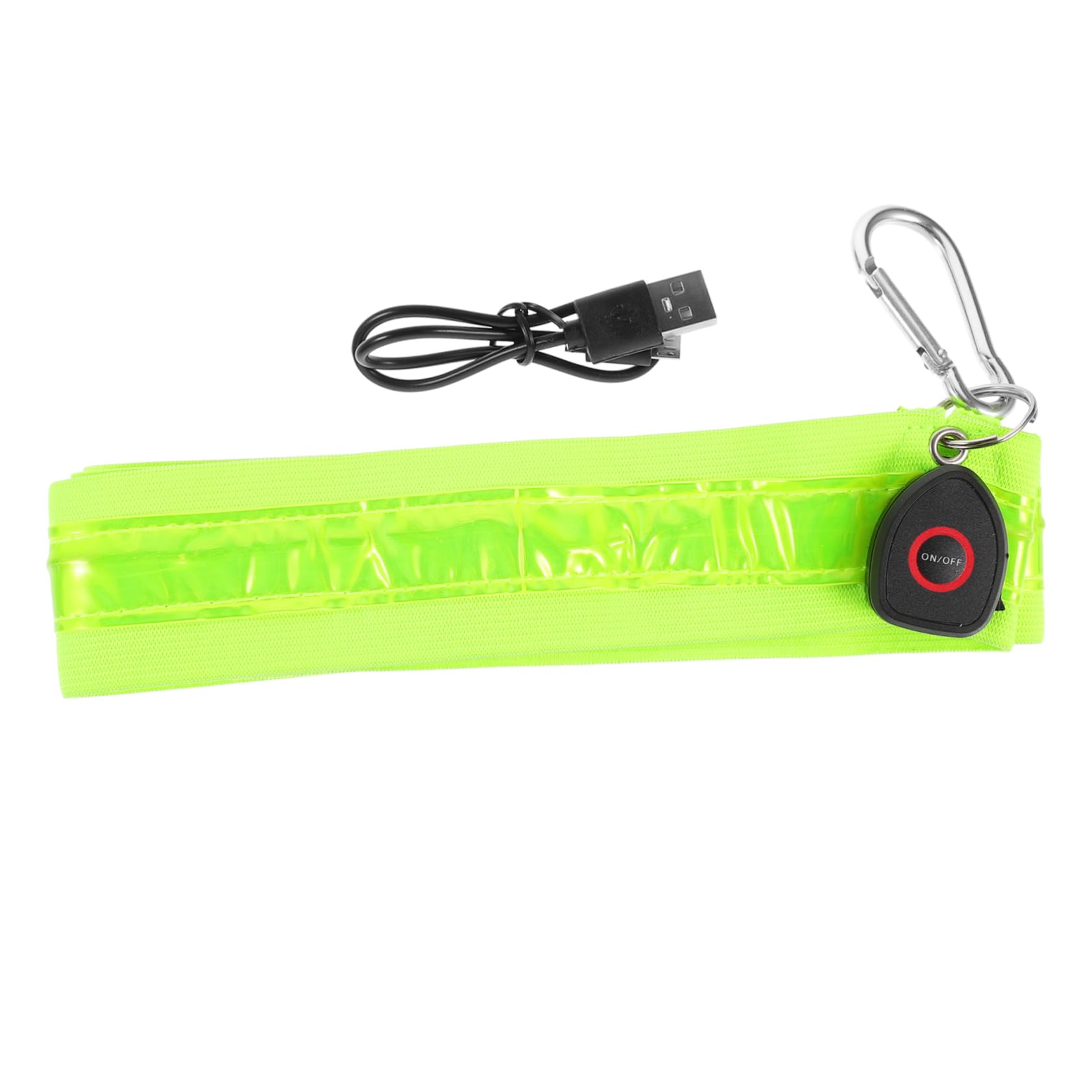TOYANDONA Bretelles croisées Lumineuses lumières Ceinture Brassard de Course à Pied Ceinture réfléchissante de sécurité Ceinture d'épaule de Course de Nuit Nylon Vert