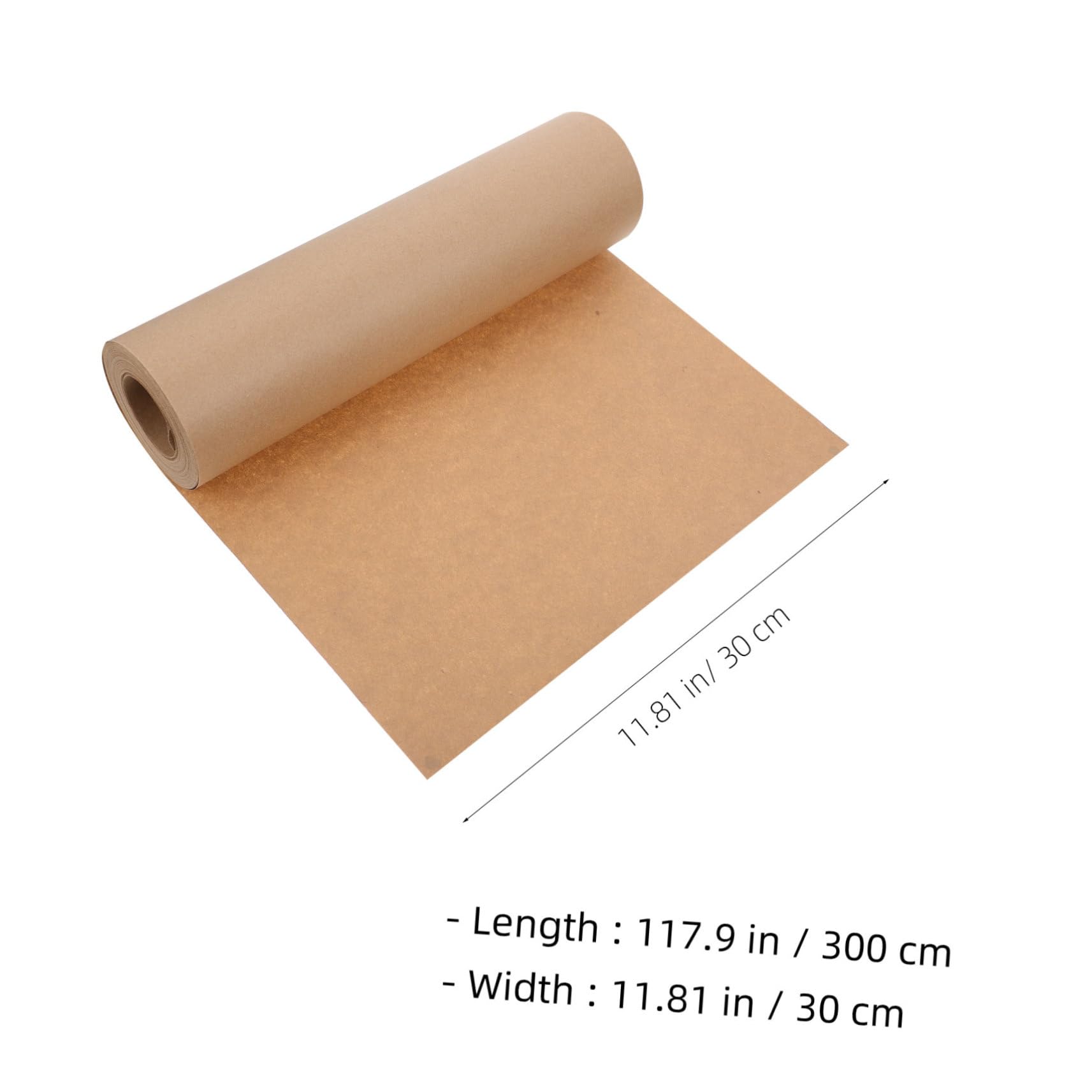 HOMSFOU Kraftpapier Rolle Braunes Packpapier für DIY Handwerksprojekte Hochzeiten und Dekoration Vielseitig Einsetzbar für Verpackungen und Bastelarbeiten