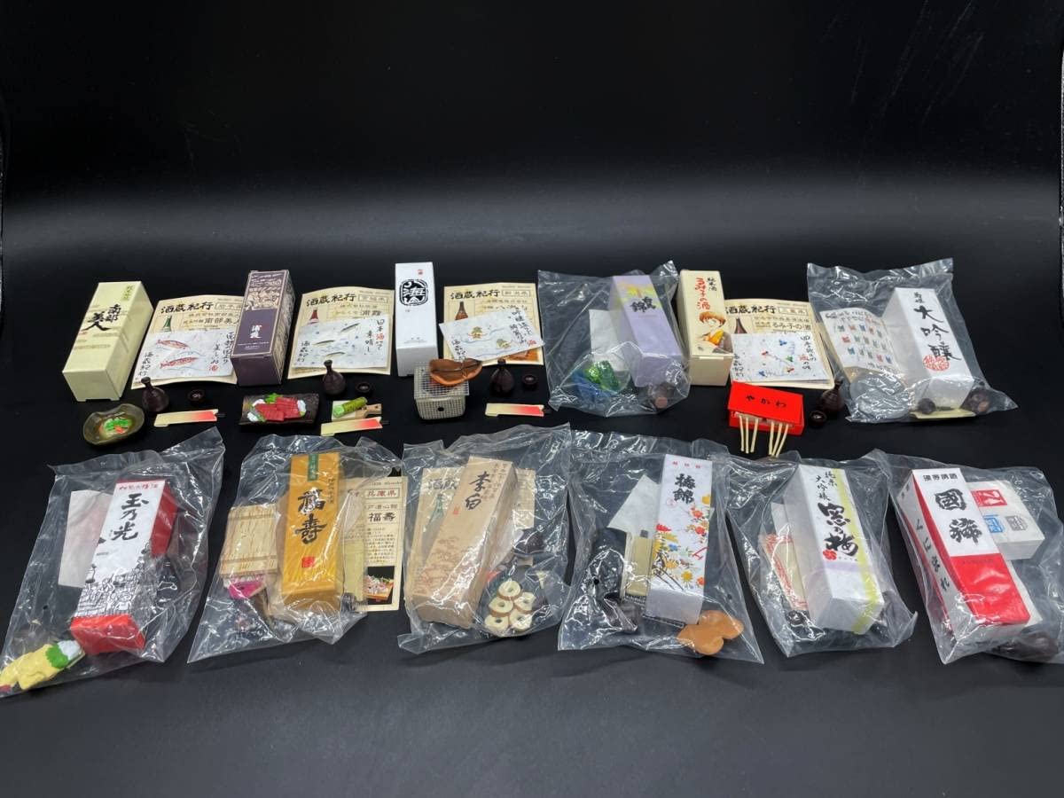 「酒蔵紀行 銘酒造形乃世界」 未開封品 ミニチュア フィギュア 12個セット 酒蔵紀行 銘酒造形乃世界」 未開封品 ミニチュア フィギュア 12
