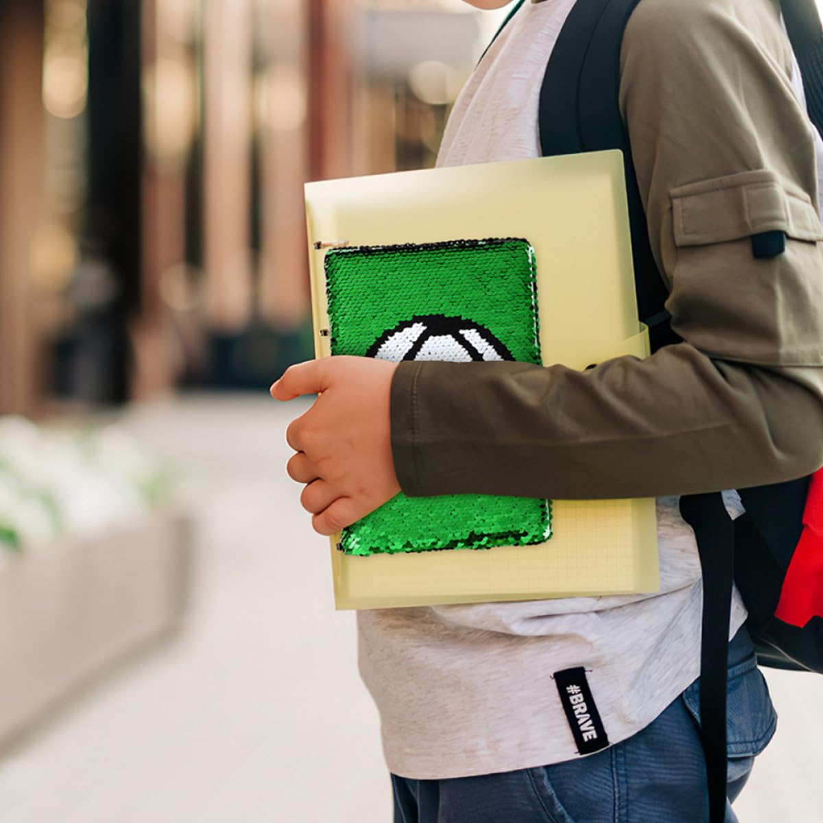KESYOO Diario con Lucchetto e Paillettes Reversibili Tema Calcio Set 2 Pezzi Quaderno Portatile per Ragazzi e Ragazze Diario Scuola Calcio con Blocco Sicurezza Adolescente